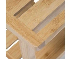 5five Simply Smart BAMBOO vonios taburetė su lentyna priedams