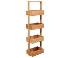 5five Simply Smart Bamboo BAMBOU vonios lentyna, 4 lygiai - 100% bambukas