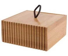 Bathroom Solutions Bamboo Bambukinė vonios tvarkyklė, 15 x 15 x 7 cm