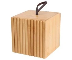 Bathroom Solutions Bamboo Bambukinė vonios tvarkyklė, 9 x 9 x 9 cm