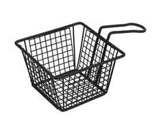 Mondex Metalinis užkandžių krepšelis su rankena - 22x13x9 cm - Frietmand