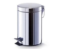 Steel Vonios krepšelis, šiukšlių konteineris - 3 l, blizgus plienas, ZELLER