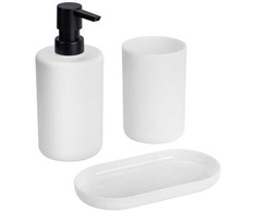 Vonios rinkinys, dozatorius ir dantų šepetėlių stiklinė, FANO, 350 ml