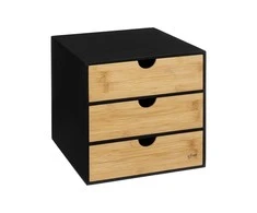 5five Simply Smart Bamboo BAVA smulkmena, bambukas, 3 stalčiai
