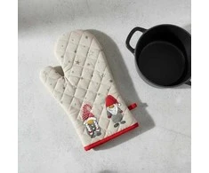 Home Styling Collection Cotton orkaitės pirštinė su nykštukų raštu, 31 × 18 cm