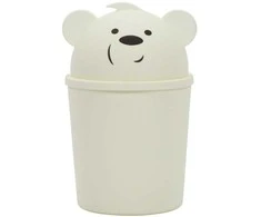 Proworld Bear Maža meškos formos šiukšliadėžė vaikų kambariui, 1,5 l