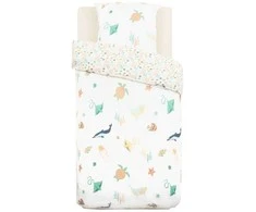 Marco Polo Bedding set with SEA print, 140 x 200 cm