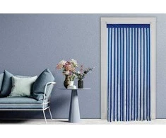 Maximex Mėlyna Užuolaida kambario durims, 90 x 200 cm, balta ir mėlyna