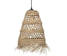 Atmosphera Boho pakabinamas šviestuvas iš LAHYS šiaudų, Ø 28 cm