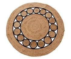 Hs Decoration Boho kilimas iš džiuto, apvalus, Ø 120 cm