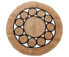 Hs Decoration Boho kilimas iš džiuto, apvalus, Ø 90 cm