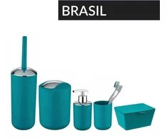 BRASIL garbage basket, turquoise - 2 l, WENKO