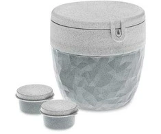 Pusryčiai, indelis salotoms ir užpilui BENTOBOX L, 3 vnt., KOZIOL