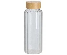 Zeller Buteliukas su sandariai priglundančiu bambukiniu dangteliu, 1000 ml