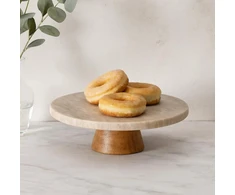Secret de Gourmet Tortinė na ciasto su nóżką, keramikinė, smėlio sp., Ø 28 cm x 9 cm