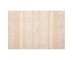 Atmosphera Carpet Kilimas smėlio spalvos Lova Smėlio, medvilnė, boho, 60 x 90 cm