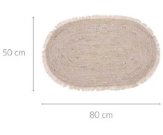 Hs Decoration Carpet Kilimas svetainei ovalus, su kukurūzų lapais, 80 x 50 cm