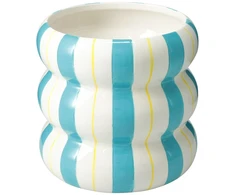 Home Styling Collection Keramikinė osłona na doniczkę w paski LINJE, 14 cm