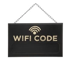 Atmosphera Code Kreida lenta juoda WIFI KODAS, 35 x 22 cm
