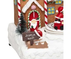 Fééric Lights and Christmas Kalėdinis peizažas, dovanų fabrikas, 23,2 x 24,5 cm, judantis su garsu