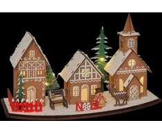 Fééric Lights and Christmas Kalėdinio miestelio žibintas, LED, 30 x 15 cm