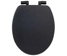 5five Simply Smart ONYX tyliai užsidaranti tualeto sėdynė, 37,5 x 49,9 x 5,2 cm