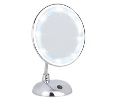 Kosmetinis veidrodis STYLE su LED apšvietimu, x3 padidinimas, WENKO