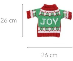 Kalėdų puošmena Home Styling Collection XMAS vyno butelio dangtelis, 26 cm