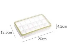 5five Simply Smart Cube Ledo kubelių konteineris su spragtelėjimu, žalios spalvos
