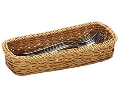 Stalo įrankių krepšelis, serviravimo indas, rudas, 28 x 11,5 cm, Kesper