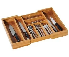 Insert Stalo įrankių įdėklas reguliuojamas, 35-58 cm, bambukas, KESPER