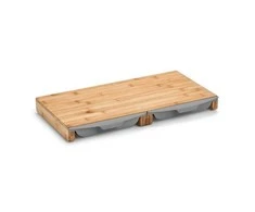 Bamboo Pjaustymo lenta su ištraukiamais padėklais, bambuko virtuvės priedas - 50 x 28,5 x 4,5 cm, ZELLER