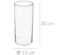 Vaza ATMOSPHERA 114845 Skaidri, 30 cm