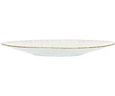 Nežinomas Lėkštė, aukso/balta, 28 cm
