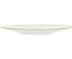 Vilde Nežinomas Lėkštė, aukso/balta, 28 cm