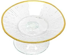 Home Styling Collection Stiklinė tortinė su aukštu padu, 15,5 cm, auksinė