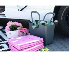 Daugiafunkcinis pirkinių krepšys, paplūdimio TASCHE XL - baltas, KOZIOL