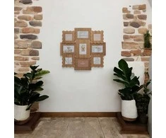 Nuotraukų rėmelis Rėmelis koliažas 9 nuotraukoms 55x2x59 cm Atmosphera 200253