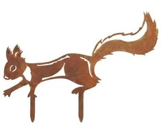 Maximex Decoration for pots and the garden, squirrel with a rust effect, 36 x 24 cm