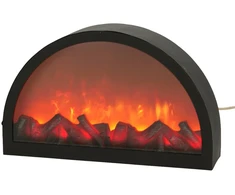 Home Styling Collection Dekoratyvus židinys su liepsnos efektu, maitinimas USB, 41 x 10 x 25 cm