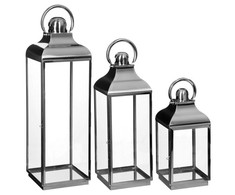 Atmosphera Dekoratyvinis žibintas, žibintas, žvakidė, metalinis, 3 vnt