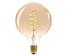 Atmosphera Dekoratyvinė LED lemputė SOFT ABER, G125 4W, gintaro spalva