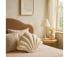 Home Styling Collection Decorative shell-shaped pillow MORNI, 43 x 33 cm