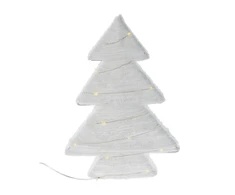 Home Styling Collection Dekoratyvinė audinio eglutė su LED, 30 cm