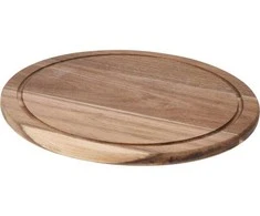 Eh Excellent Houseware Akacijų Medienos Apvalus Pjaustymo ir Patiekimo Padas, 30 cm