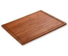 Deska do krojenia Kesper Deska do krojenia su antypoślizgowymi nóżkami, ciemny bambus, 50 x 56 cm
