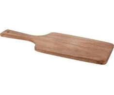 KOOPMAN Akacijos medžio pjaustymo lenta, su rankena, 42 x 17 x 1,6 cm