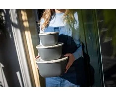Dėžutė su dangteliu 1l + 2l + 4l, CONNECT BOX SET STOCKHOLM, rinkinys 3 vnt., KOZIOL