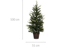 Fééric Lights and Christmas Dirbtinė eglutė vazonėlyje, 100 cm