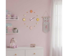 Kids Collection ZEGAR DIY WIELKOLOROWY DO POKOJU DZIECKA TWORZYWO SZTUCZNE 31 X 12 X 4 CM
